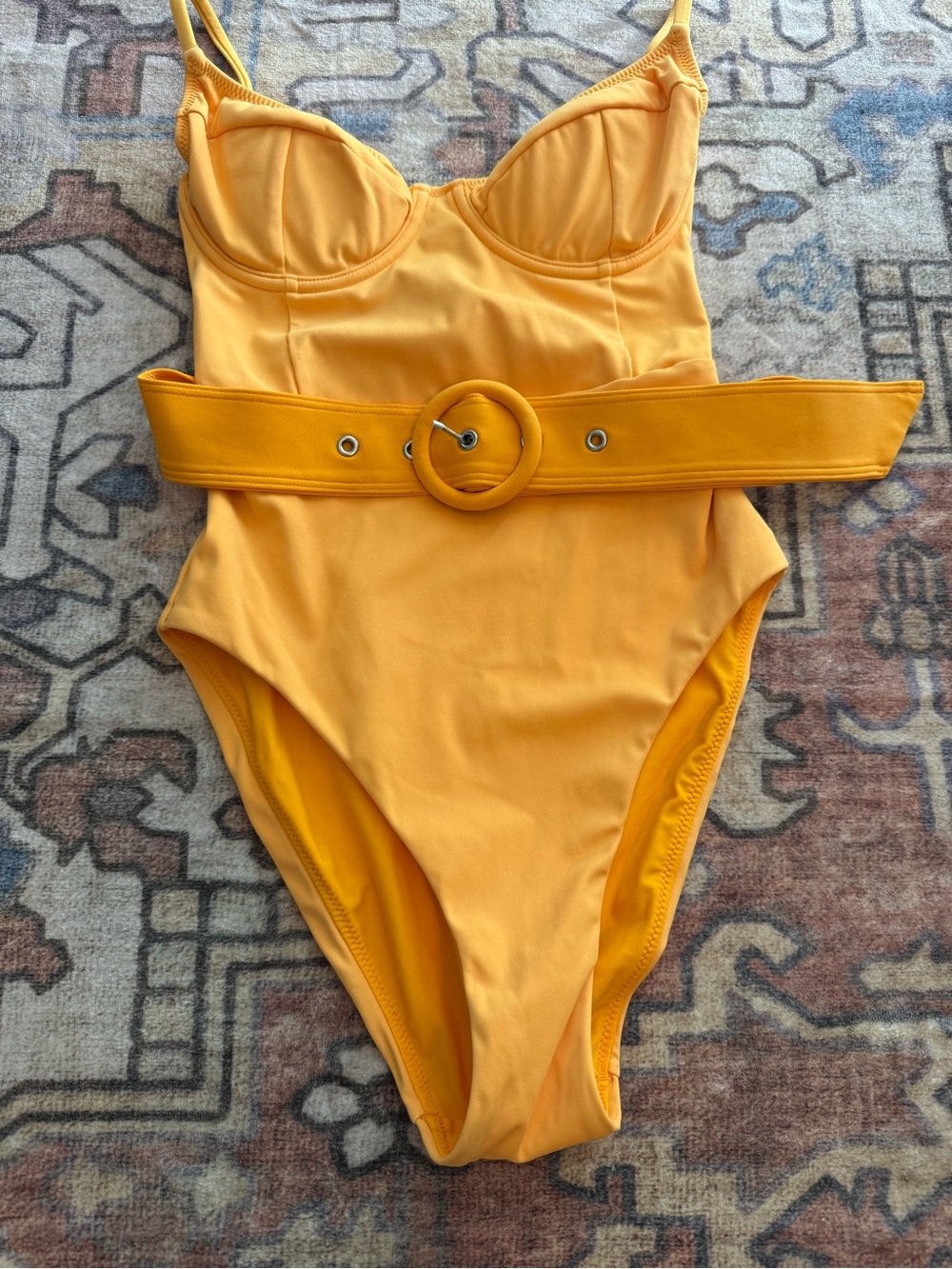 JONATHAN SIMKHAI Noa Bustier One-Piece Yellow Swimsuit Sz XS - Picture 2 of 10
